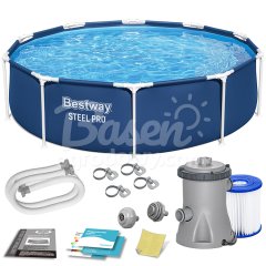 Basen ogrodowy stelażowy 305 x 76 cm 8w1 Bestway 56679