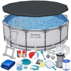 Basen ogrodowy stelażowy 396 x 122 cm 18w1 Bestway 5618W