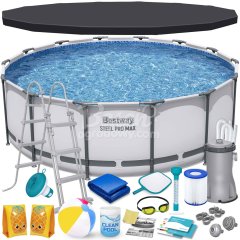 Basen ogrodowy stelażowy 427 x 122 cm 19w1 Bestway 5612X