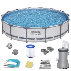 Basen ogrodowy stelażowy 427x84cm 9w1 Bestway 56595