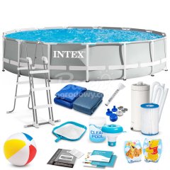 Basen ogrodowy stelażowy 457 x 107 cm 18w1 INTEX 26724