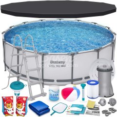 Basen ogrodowy stelażowy 457 x 122 cm 18w1 Bestway 56438