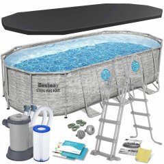Basen ogrodowy stelażowy 549 x 274 x 122  cm12w1 Bestway 56716N