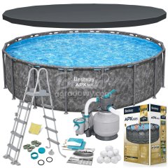 Basen ogrodowy stelażowy 549 x 132 cm 11w1 Bestway 561KC