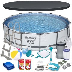 Basen stelażowy ogrodowy 457 x 107 cm 18w1 Bestway 56488