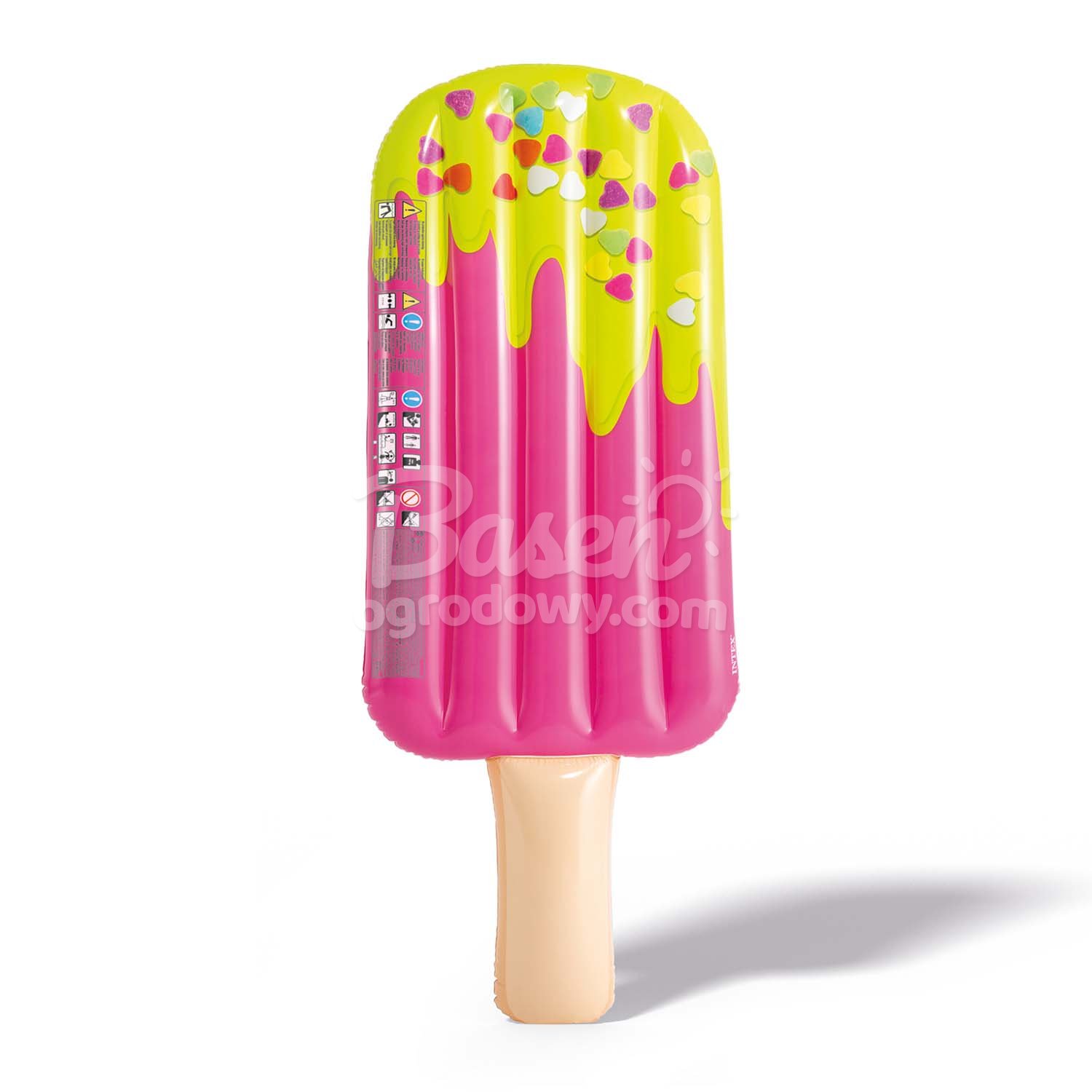 Dmuchany materac plażowy Lód na patyku 191 x 76 cm INTEX 58766