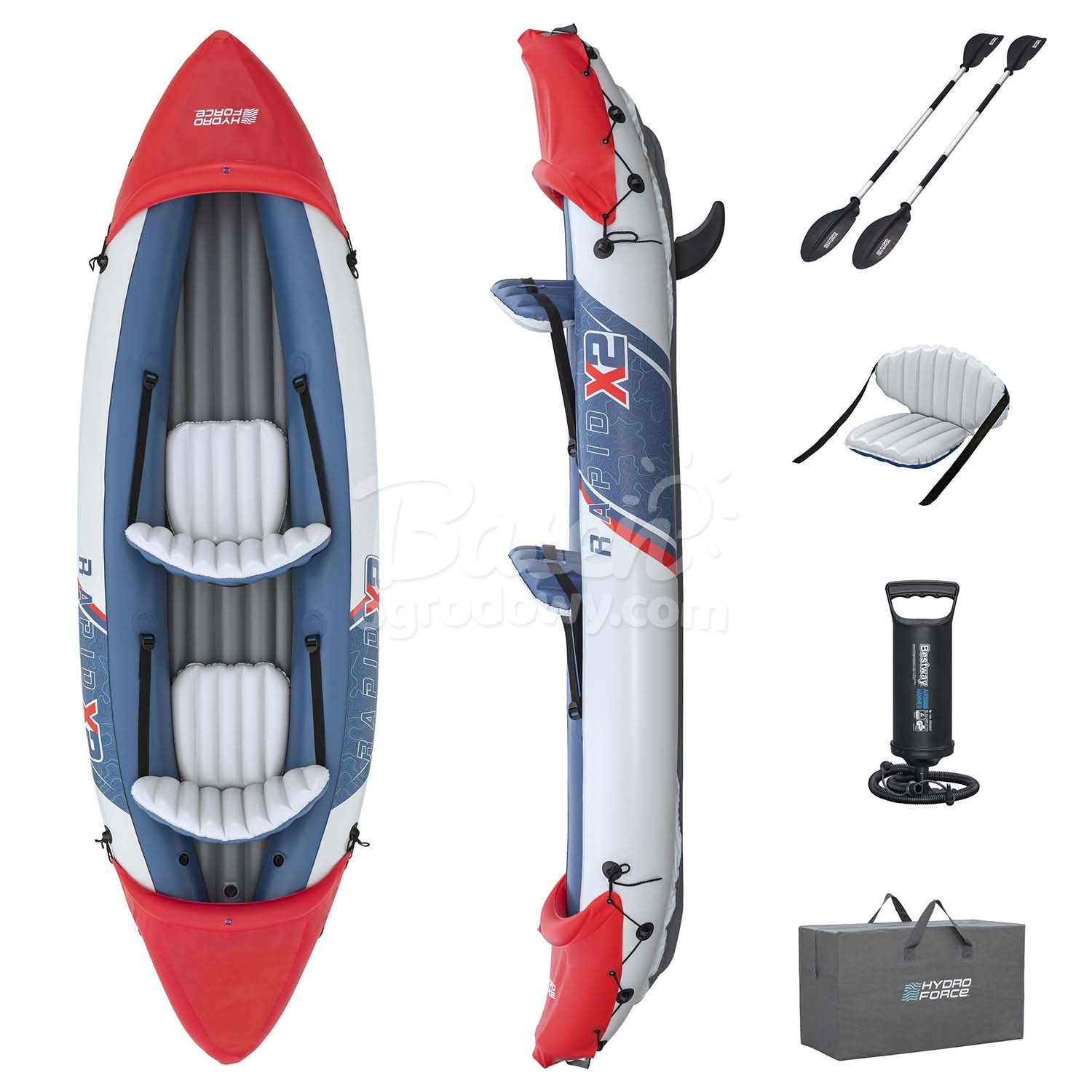 Kajak dmuchany Lite Rapid X2 321 x 88 cm Bestway 65077