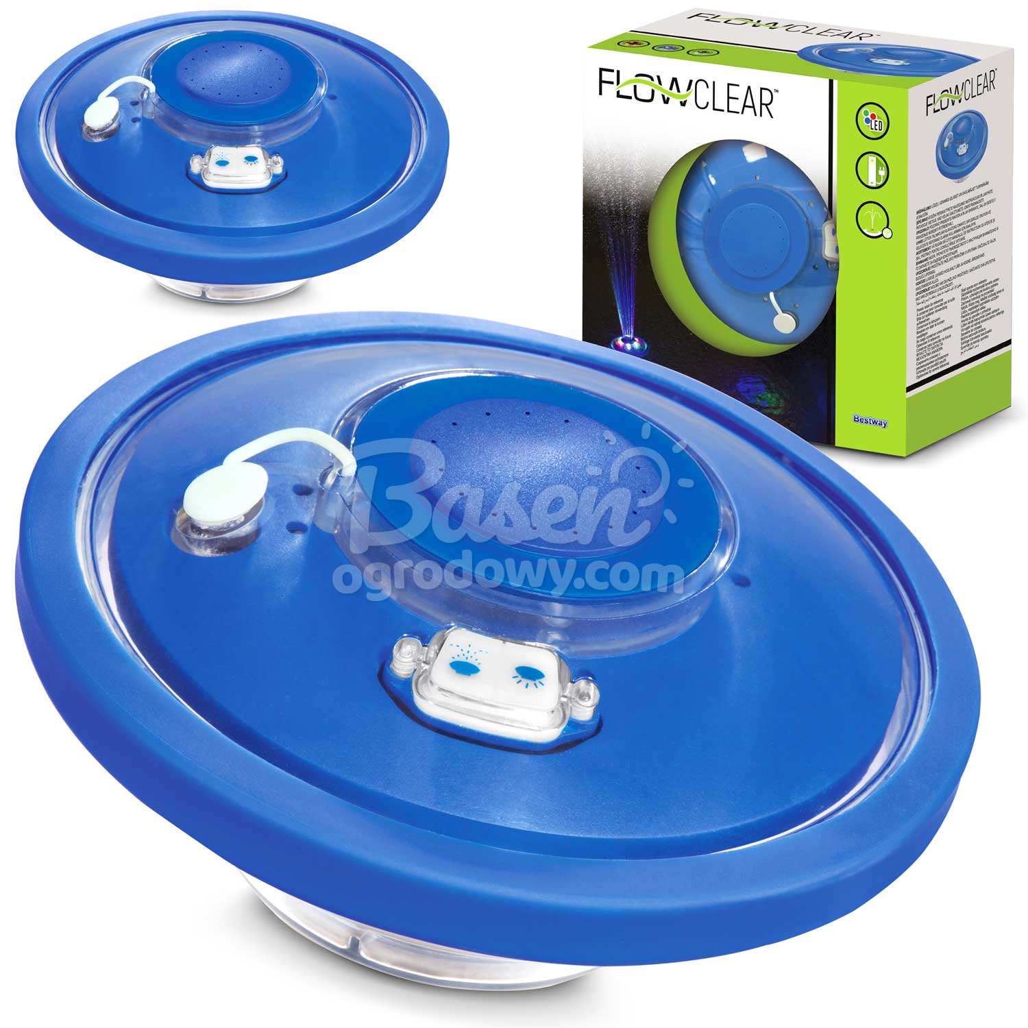 Lampa basenowa LED z wbudowaną fontanną Bestway 58493