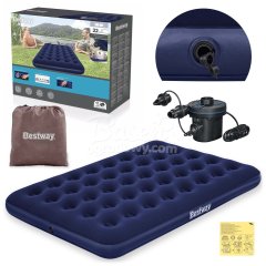 Materac dmuchany 191x137x22 cm z pompką elektryczną Bestway 67287