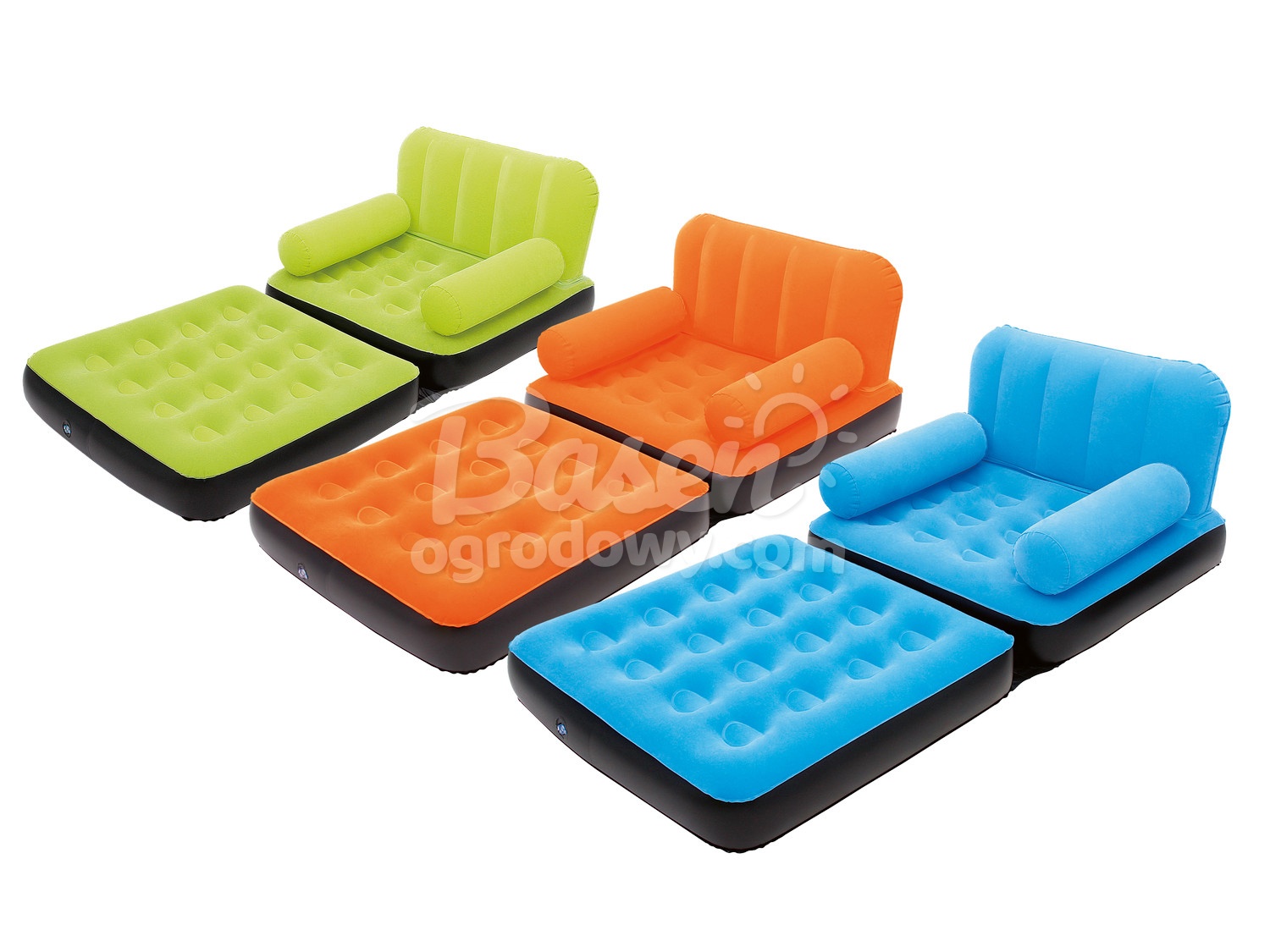 Materac Fotel Dmuchany 2w1 193 x 97 x 64 cm Bestway 67277 + pompka tłokowa