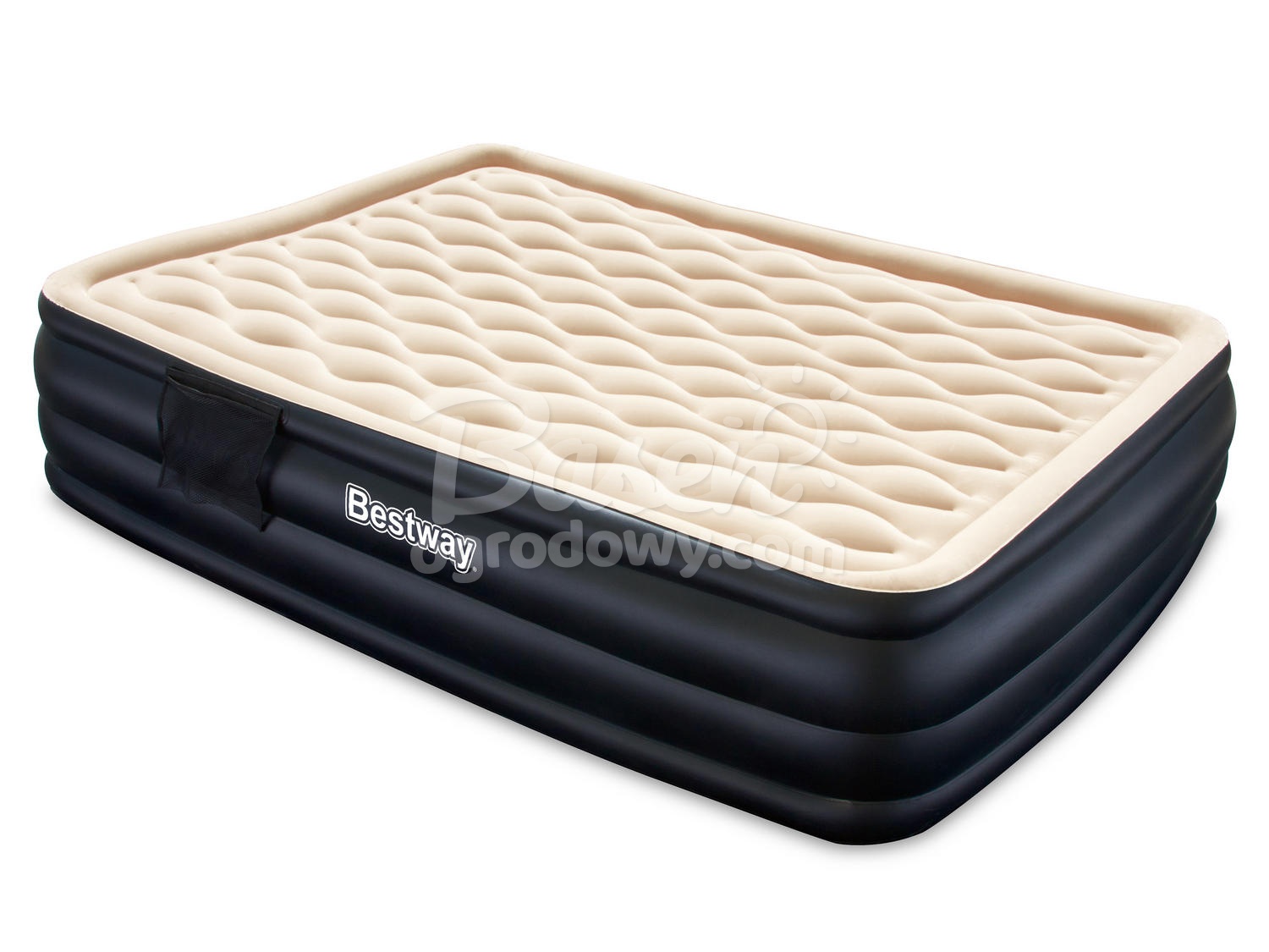Materac welurowy z pompką elektryczną 203 x 152 x 46 cm Bestway 67432