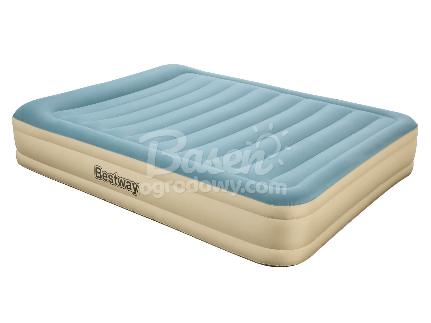 Materac welurowy z pompką elektryczną Queen 203 x 152 x 36 cm Bestway 69007
