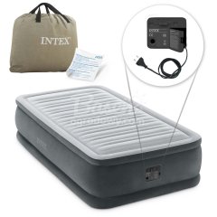 Materac welurowy z pompką elektr. 191 x 99 x 46 cm INTEX 64412