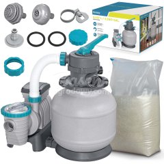 Pompa piaskowa 8327 l/h Bestway 58499 + piasek 25kg