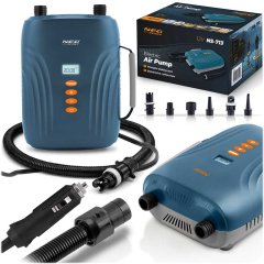 Pompka elektryczna do materaca pontonu SUPa + 6 przejściówek 12V Neo-Sport NS-713